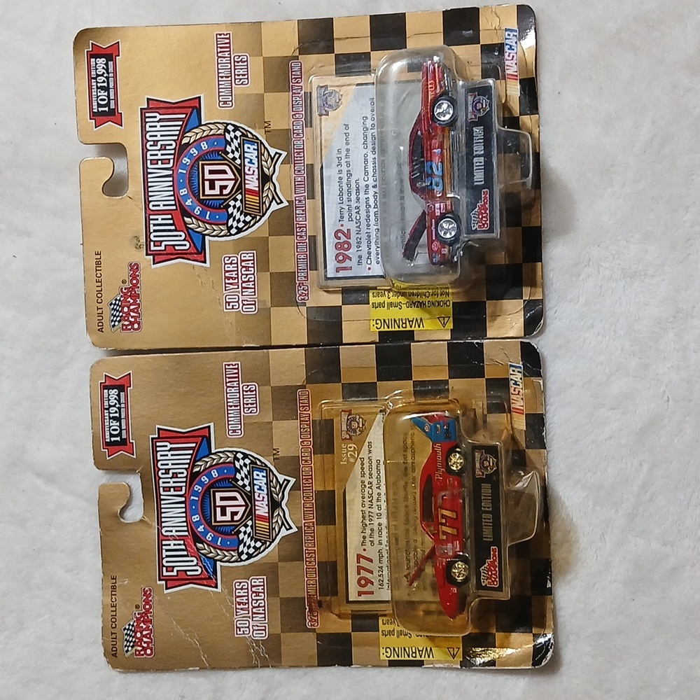 Racing Champions 50th Anniversary 2 Collectible Toy Cars